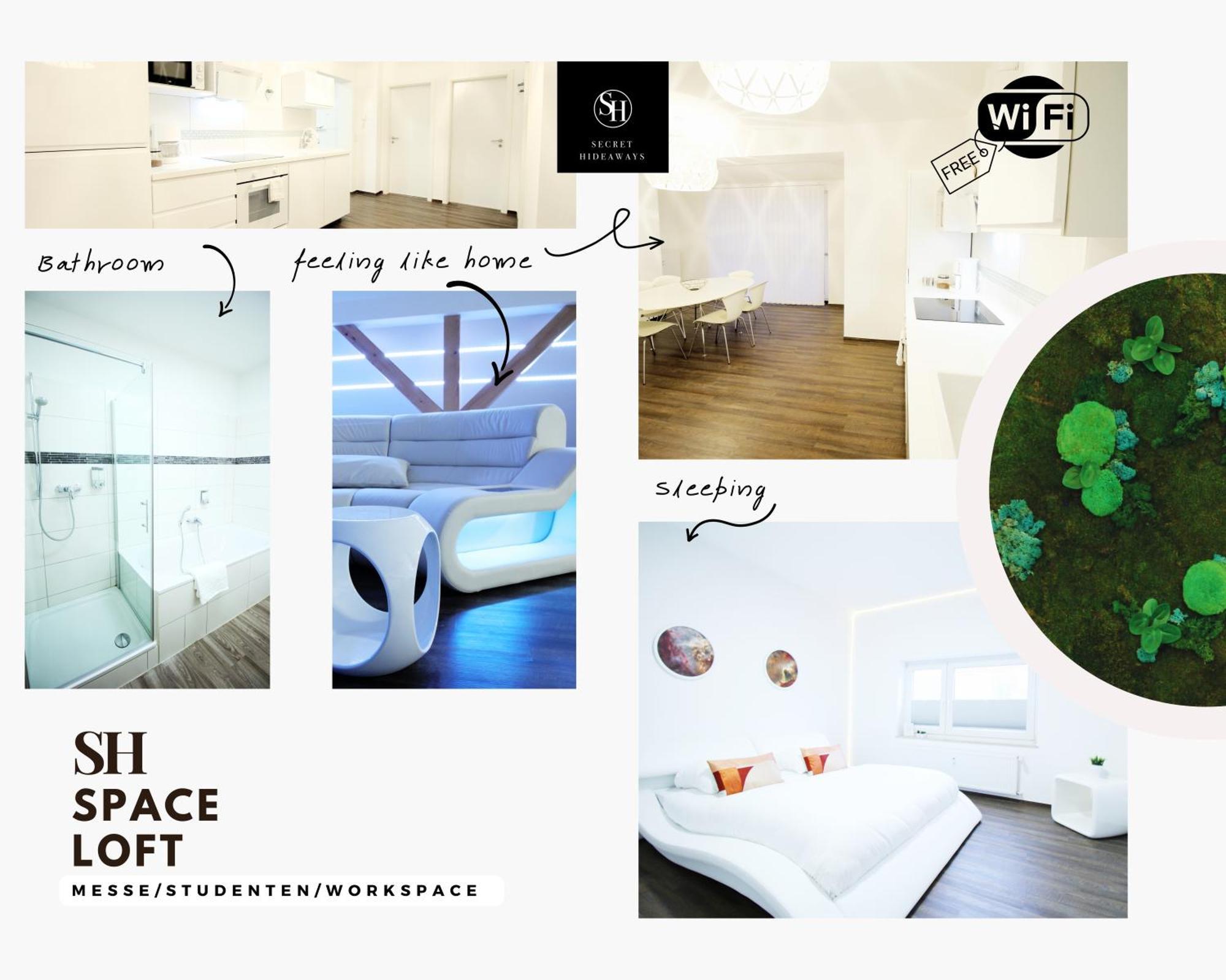Secret Hideaways Space Loft Wohndesign Auf 2 Etagen L 450M Bis Uni Duisburg Bagian luar foto